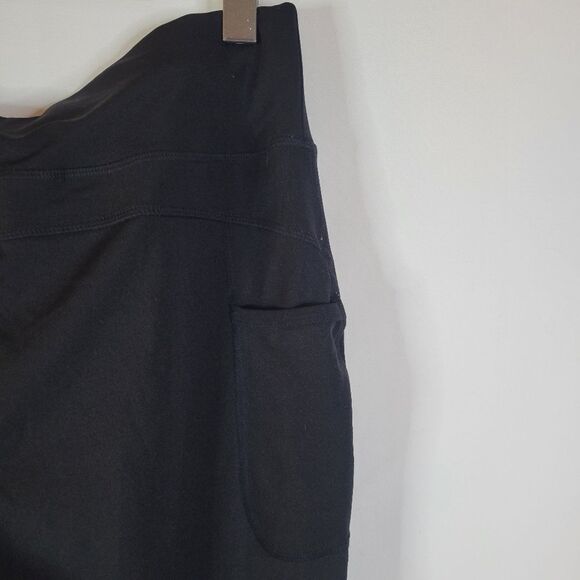 New POP Fit "Ava" Black High-Waisted Mesh Bandage Panels Leggings - Picture 10 of 14